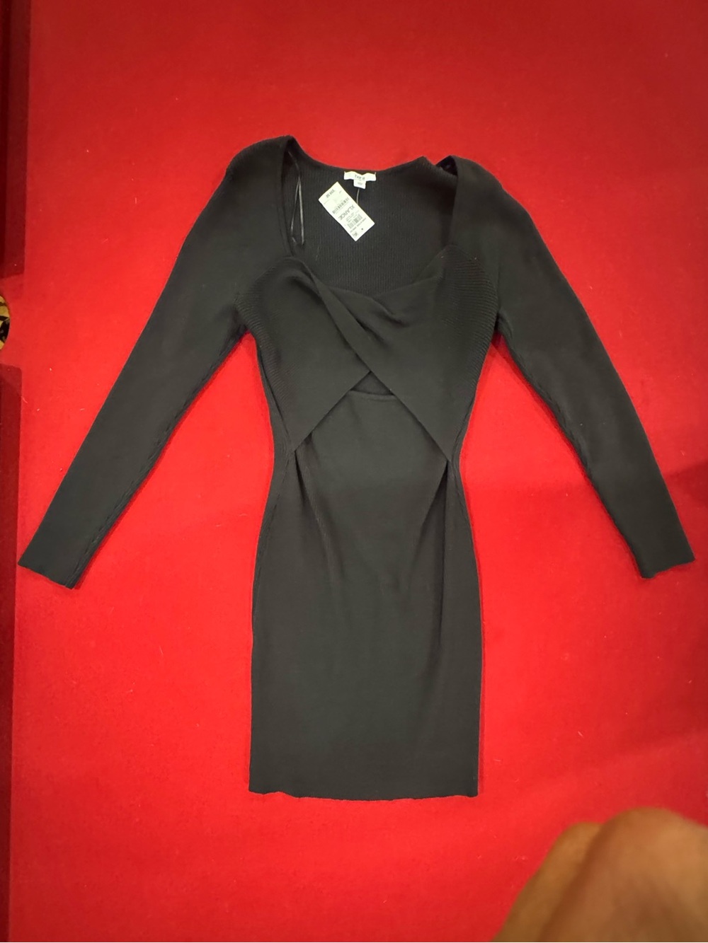 Bar III Ribbed Sweater Dress With Peephole Cutout On Waist Style #100183417MS
